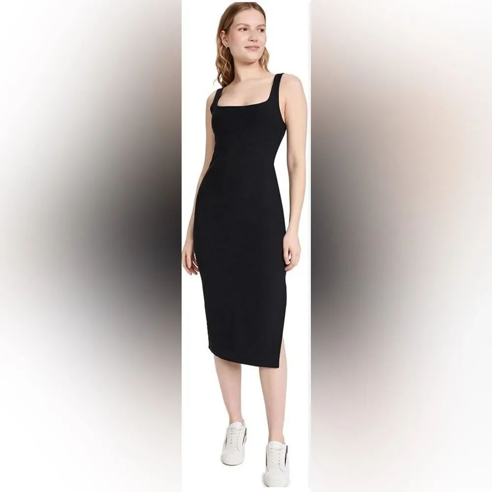 NWOT Beyond‎ Yoga Spacedye Icon Midi Square Neck Dress Size S
